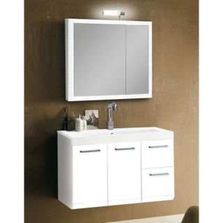 Iotti by Nameeks Linear 38 Single Wall Mounted Bathroom Vanity Set