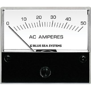 Blue Sea AC Analog Ammeter + Transformer 0 50A 85681