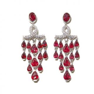Rarities Fine Jewelry with Carol Brodie Ruby and White Zircon Sterling Silver    7852820