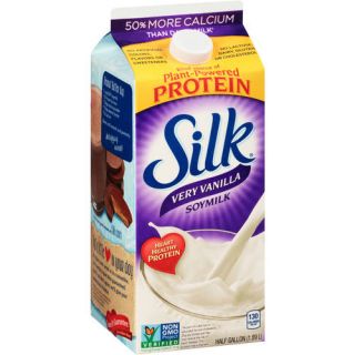 Silk Very Vanilla Soymilk, .5 gal