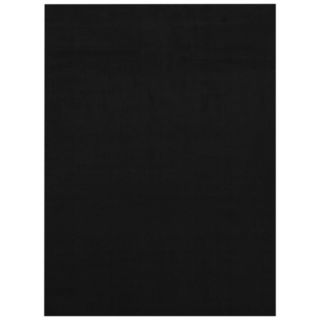 Maxy Home Collection Solid Charcoal Black Single Color Area Rug (711