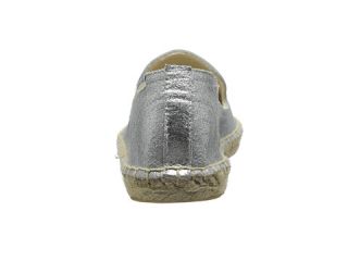 Soludos Smoking Slipper Jupiter Leather Silver