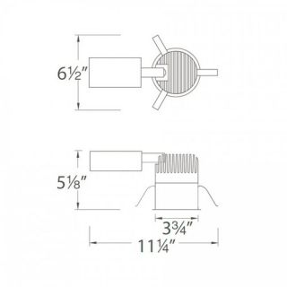 LEDme Downlight Remodel IC 3 Recessed Housing by WAC Lighting