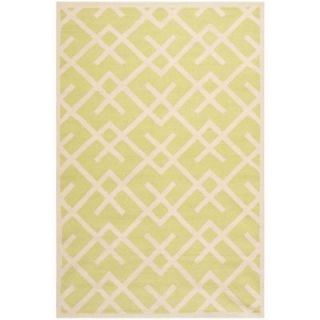 Safavieh Dhurries Light Green/Ivory 5 ft. x 8 ft. Area Rug DHU552A 5