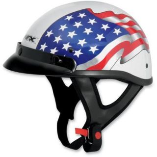 AFX FX 70 Flag Beanie Helmet White Flag MD