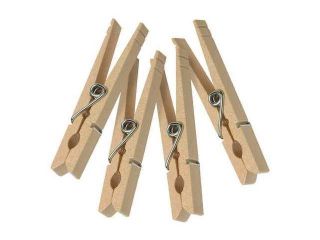 HONEY CAN DO DRY 01376 Clothespins, Wooden, Pk 100