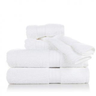 Concierge Collection 6 piece Braided Dobby Cotton Towel Set   7598001
