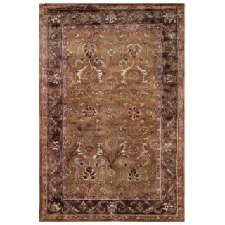 Linon Home Decor Rosedown Collection Caper and Sepia 5 ft. x 8 ft. Indoor Area Rug RUG SLSG2658