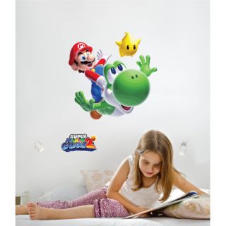 Super Mario Mario/Yoshi Cutout Wall Decal by Wallhogs