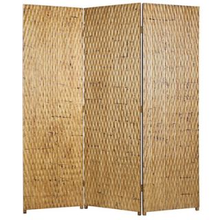 74 x 63 Gilded Screen 3 Panel Room Divider by Screen Gems