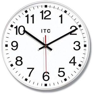 Infinity Instruments 90/1202 Prosaic Resin Analog Wall Clock, White