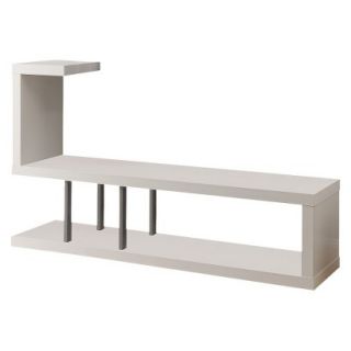 Monarch Specialties Modern Hollow Core TV stand   White