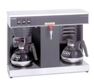 BUNN VLPF 12 Cup Automatic Commercial Coffee Brewer, 2 Warmer —