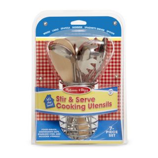 Melissa & Doug Lets Play House Stir and Serve Cooking Utensil Set
