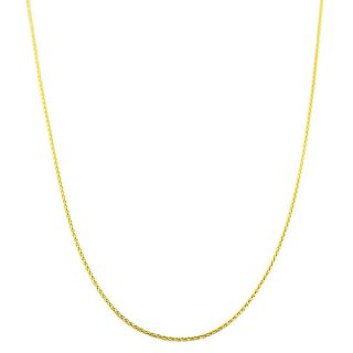 Fremada 14k Yellow Gold Diamond cut Round Wheat Chain (16 20 inch)