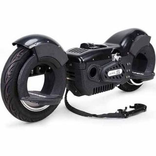 MotoTec Wheelman V2 50cc Gas Skateboard, Black