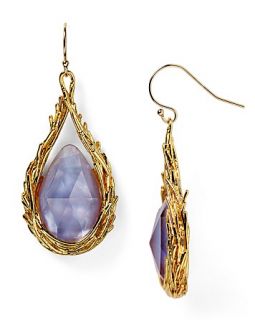 Alexis Bittar Elements Feathered Crystal Drop Earrings