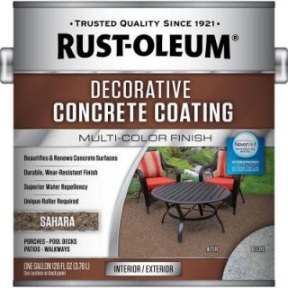 Rust Oleum 1 gal. Sahara Decorative Concrete Coating 301297