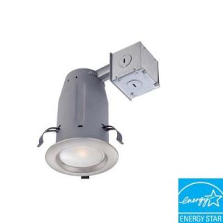 Commercial Electric 3 in. Brushed Nickel LED Recessed Kit CER3LICR3730BN
