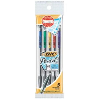 Bic Mechanical Pencil .5mm 5/Pkg Assorted Colors