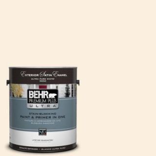 BEHR Premium Plus Ultra 1 gal. #PWN 22 Organza Peach Satin Enamel Exterior Paint 985001