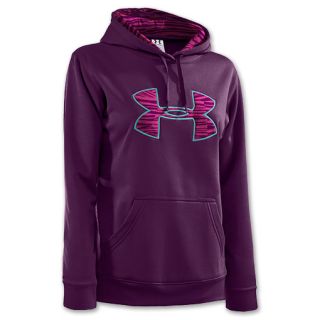 Under Armour Womens Big Logo Pull Over Hoodie   1221640 514