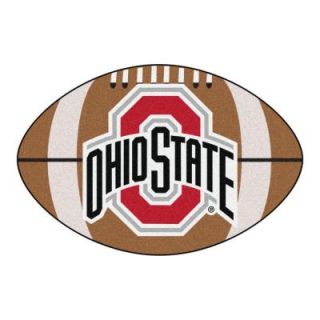 FANMATS NCAA Ohio State University Brown 1 ft. 10 in. x 2 ft. 11 in. Specialty Accent Rug 1521