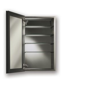 Broan Gallery 15 in x 25 in Rectangle Surface/Recessed Mirrored Stainless Steel Medicine Cabinet