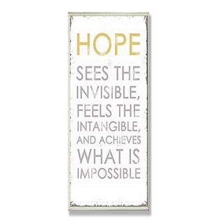 Stupell Industries Hope Sees Inspirational Typography Wall Plaque