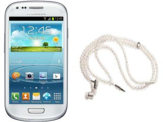 Samsung Galaxy S3 Mini I8200 White Unlocked Cell Phone + HandCandy   The COURTNEY Bundle 4.0"