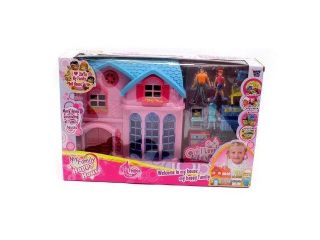 My Family Happy House Electric Doll Playset Comes w/ Man & Woman Doll Figures
