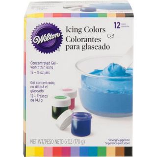 Wilton .5 oz. Icing Colors, Assorted Colors 12 ct. 601 5580