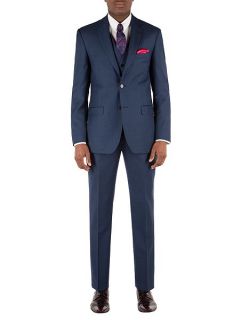 Alexandre of England Pick And Pick Tailored Fit Jacket Navy