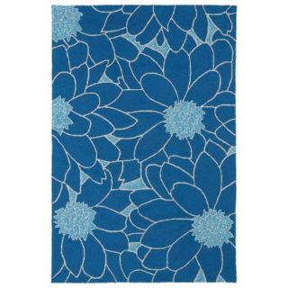 Kaleen Home and Porch Blue 7 ft. 6 in. x 9 ft. Indoor/Outdoor Area Rug 2041 17 7.6 X 9