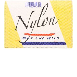 Raf Simons Ivory & Yellow Python Nylon Bifold Wallet