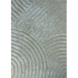 Shaggy 3D White Area Rug by Rug Factory Plus