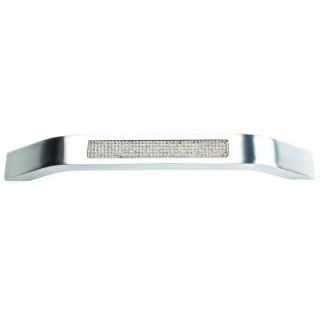 Atlas Homewares Boutique Crystal Collection Matte Chrome 7.2 in. Inset Crystal Pave Arch Pull 3198 MC