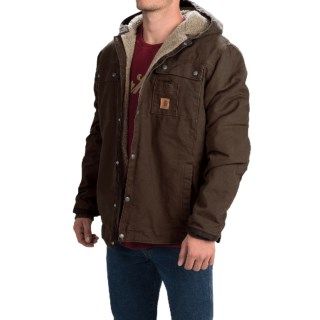 Carhartt Sandstone Hooded Multi Pocket Jacket (For Tall Men)