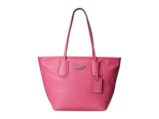 Coach Embossed Leather Coach Taxi Zip Tote Sv Fuchsia
