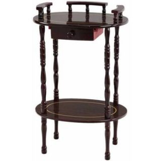 Home Craft 2 Tier Telephone Table, Cherry