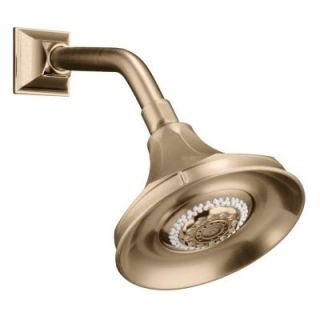 KOHLER Memoirs 3 Spray 5 15/16 in. Rainhead Multifunction Showerhead in Vibrant Brushed Bronze K 444 BV