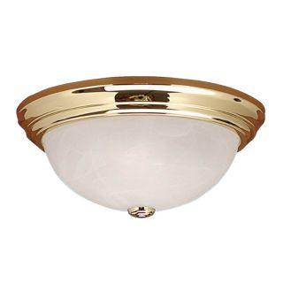 Millennium Lighting 13 in W Polished Brass Ceiling Flush Mount
