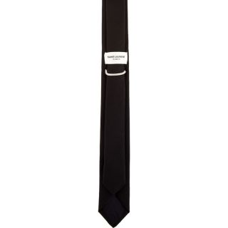 Saint Laurent Black Skinny Tie