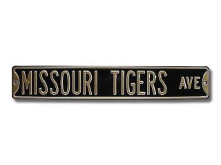 Authentic Street Signs SS 70048 Missouri Tigers Tigers Ave Black Street Sign