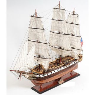 Large USS Constellation Model Ship by Old Modern Handicrafts