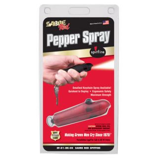 Sabre Spitfire Key Chain Pepper Spray Red 773330