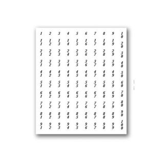 Self Adhesive Address Letter Number by Salsbury Industries