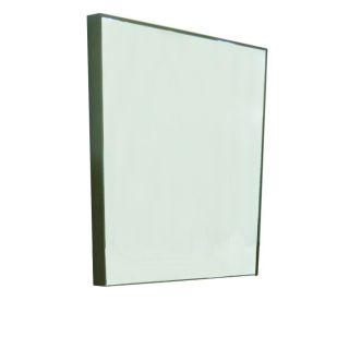 Style Selections Leander 24 in W x 30 in H Walnut Rectangular Bathroom Mirror