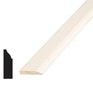 Alexandria Moulding WM 947 3/8 in. x 1 1/4 in. x 84 in. Pine Primed Finger Jointed Stop Moulding 0W947 90084
