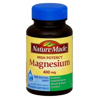 Nature Made High Potency Magnesium 400 mg Softgels   60 Count
